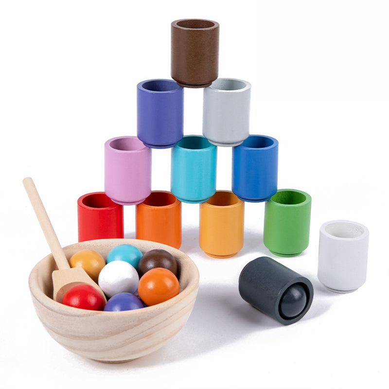 Jeu d'Eveil Montessori en Bois 26 Pcs- Motricité Fine