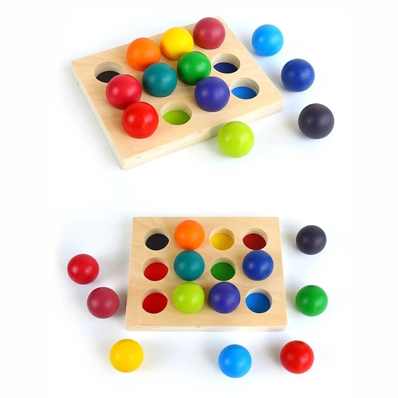 Jeu d'Eveil Montessori en Bois 26 Pcs- Motricité Fine